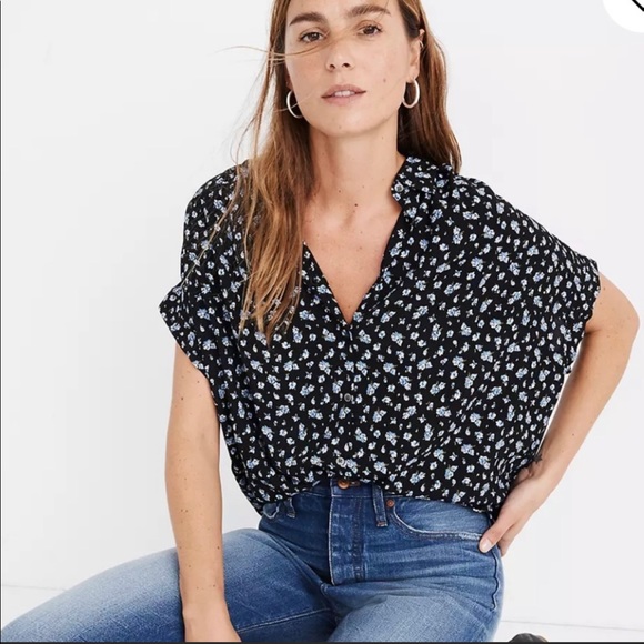 Madewell Tops - Madewell Central Drapey Shirt in Baby's Breath size M